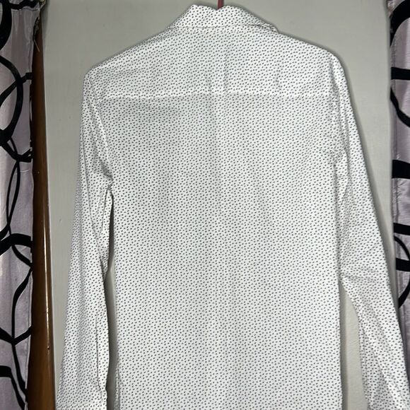 Alfani, white and gray printed long sleeve button down shirt new with tags - Picture 12 of 12
